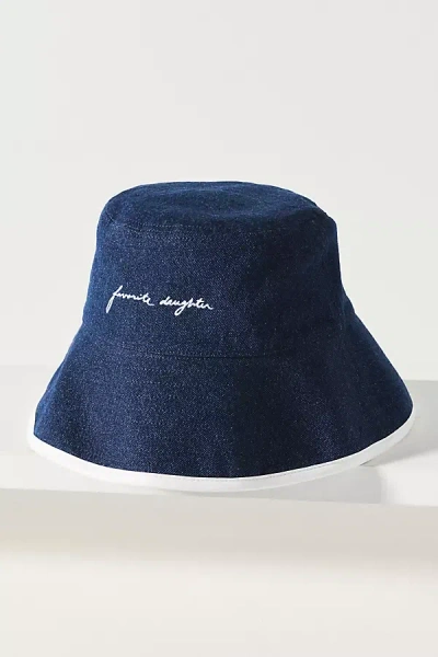 Favorite Daughter Favorrite Daughter Colorblock Bucket Hat In Blue