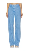 Favorite Daughter The Fiona Denim Trouser In Æμ·æ¸¯è“�