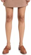 Favorite Daughter First Wife Mini Skirt In Toffee Houndstoot In Multi