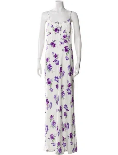 Pre-owned Favorite Daughter Floral Print Long Dress In Multi