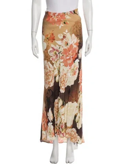 Pre-owned Favorite Daughter Floral Print Long Skirt In Multi