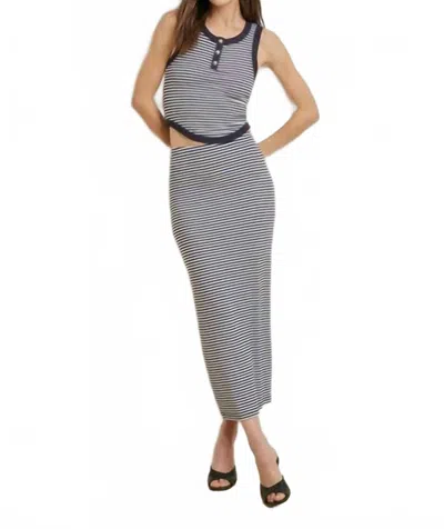 Favorite Daughter The Foundation Stripe Knit Pencil Skirt In Black