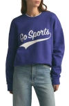 Favorite Daughter Go Sport Sweatshirt In Royal Blue/white