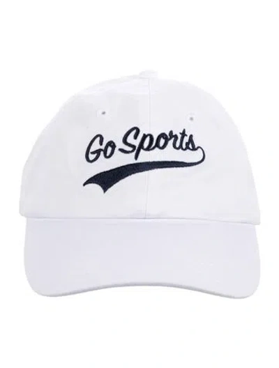 Pre-owned Favorite Daughter "go Sports" Baseball Cap In White