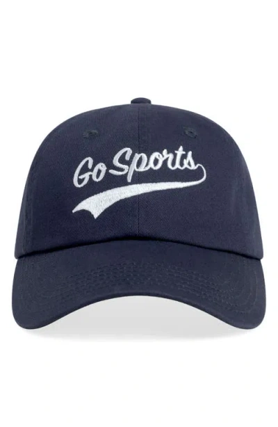 Favorite Daughter Go Sports Cotton Twill Adjustable Baseball Cap In Blue