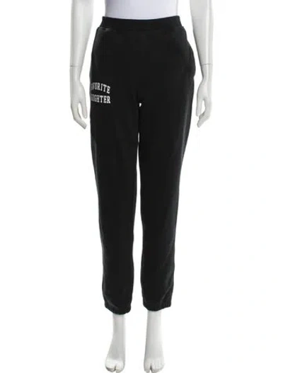 Pre-owned Favorite Daughter Graphic Print Sweatpants In Black
