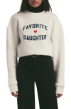 Favorite Daughter Sweatshirt In White W/navy