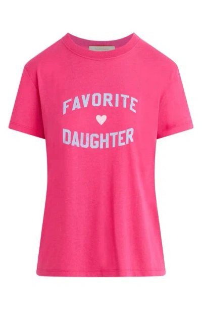 Favorite Daughter Graphic T-shirt In Beetroot Pink