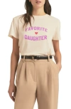 Favorite Daughter Logo Graphic Tee In Gardenia