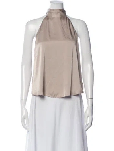 Pre-owned Favorite Daughter Halterneck Sleeveless Top In Neutral