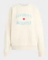 Favorite Daughter Sweatshirt In Gardenia W Baby B