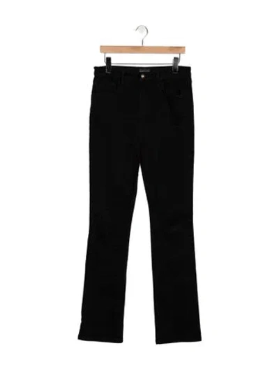 Pre-owned Favorite Daughter High-rise Flared Jeans In Black