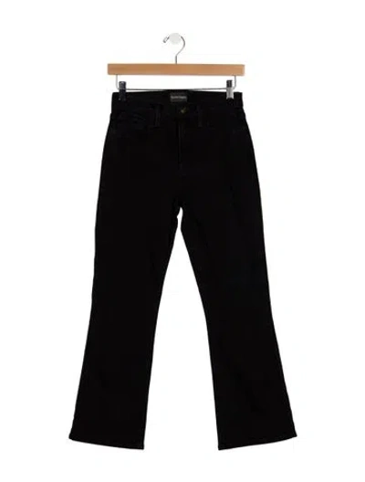 Pre-owned Favorite Daughter High-rise Flared Jeans In Black
