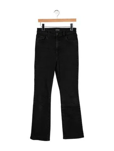 Pre-owned Favorite Daughter High-rise Flared Jeans In Black