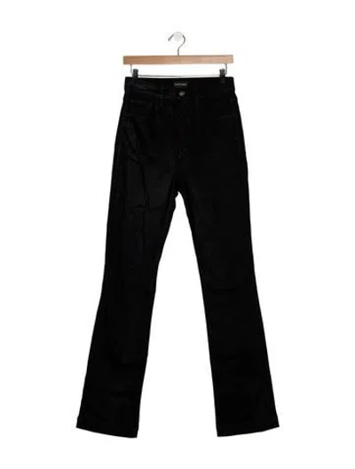Pre-owned Favorite Daughter High-rise Flared Jeans In Black