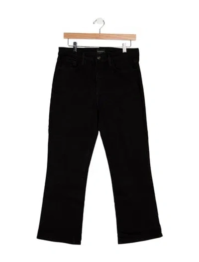 Pre-owned Favorite Daughter High-rise Flared Jeans In Black