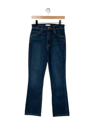 Pre-owned Favorite Daughter High-rise Flared Jeans In Blue