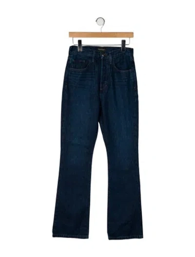 Pre-owned Favorite Daughter High-rise Flared Jeans In Blue