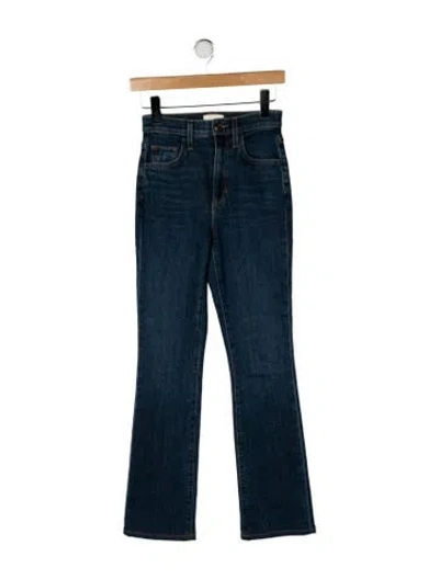 Pre-owned Favorite Daughter High-rise Flared Jeans In Blue