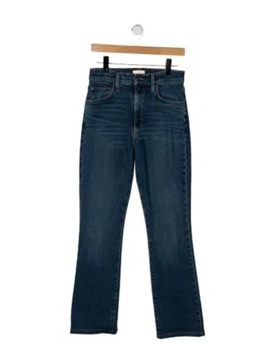 Pre-owned Favorite Daughter High-rise Flared Jeans In Blue