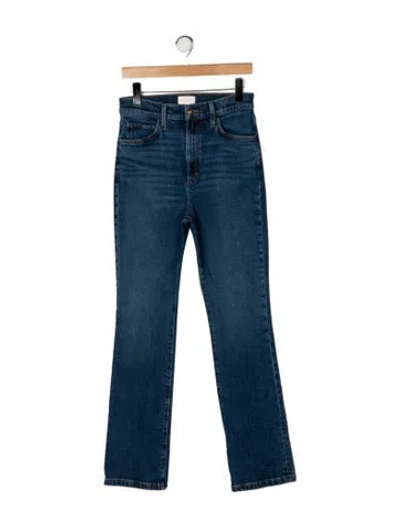 Pre-owned Favorite Daughter High-rise Flared Jeans In Blue