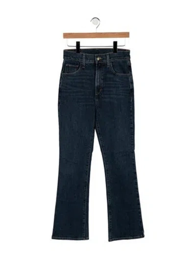 Pre-owned Favorite Daughter High-rise Flared Jeans In Blue