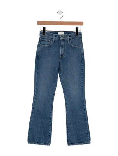 Pre-owned Favorite Daughter High-rise Flared Jeans In Blue