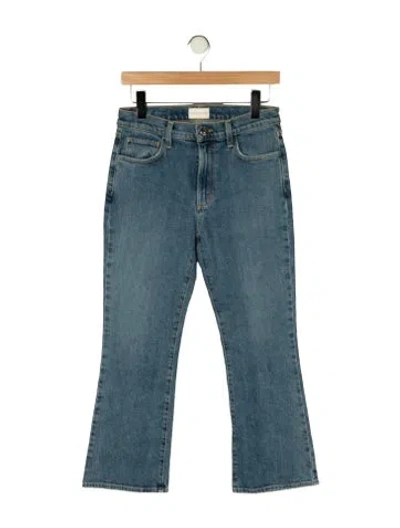 Pre-owned Favorite Daughter High-rise Flared Jeans In Blue