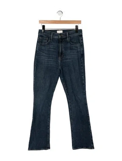Pre-owned Favorite Daughter High-rise Flared Jeans In Blue