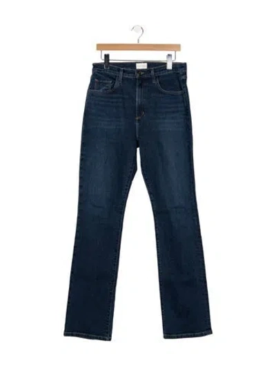 Pre-owned Favorite Daughter High-rise Flared Jeans In Blue