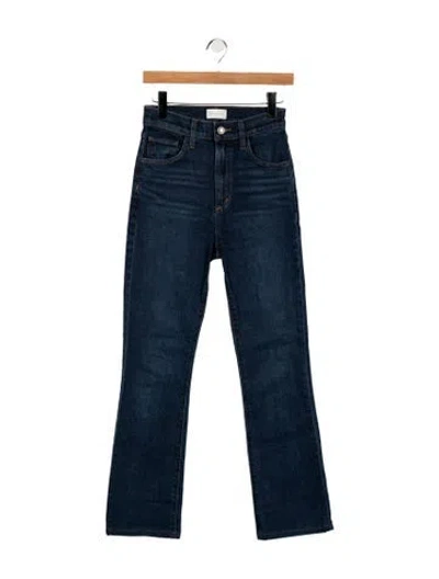 Pre-owned Favorite Daughter High-rise Flared Jeans In Blue