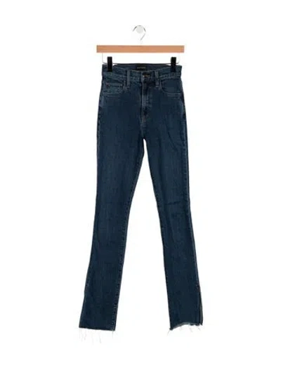 Pre-owned Favorite Daughter High-rise Flared Jeans In Blue