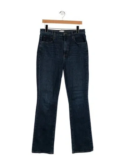 Pre-owned Favorite Daughter High-rise Flared Jeans In Blue