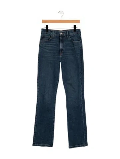 Pre-owned Favorite Daughter High-rise Flared Jeans In Blue