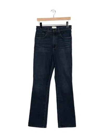 Pre-owned Favorite Daughter High-rise Flared Jeans In Blue
