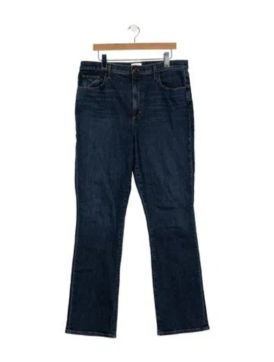 Pre-owned Favorite Daughter High-rise Flared Jeans In Blue