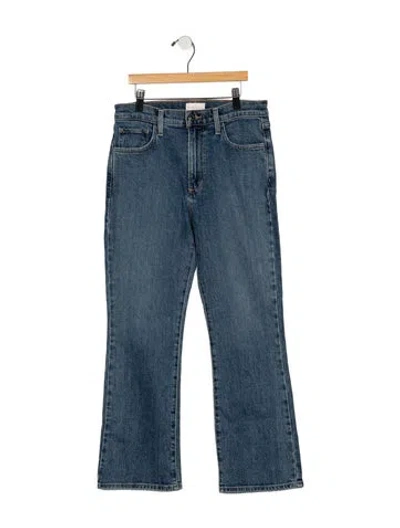 Pre-owned Favorite Daughter High-rise Flared Jeans In Blue
