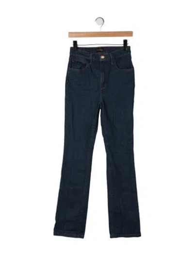 Pre-owned Favorite Daughter High-rise Flared Jeans In Blue
