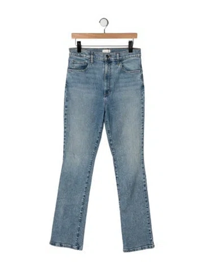Pre-owned Favorite Daughter High-rise Flared Jeans In Blue