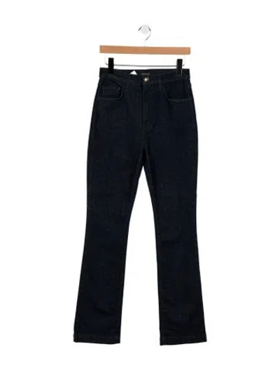 Pre-owned Favorite Daughter High-rise Flared Jeans In Blue