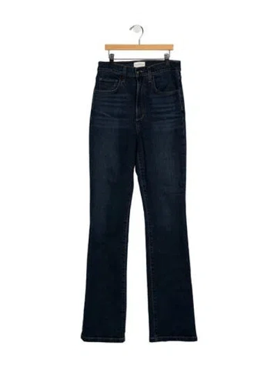 Pre-owned Favorite Daughter High-rise Flared Jeans In Blue