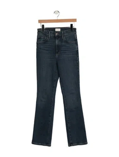 Pre-owned Favorite Daughter High-rise Flared Jeans In Blue