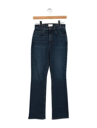 Pre-owned Favorite Daughter High-rise Flared Jeans In Blue