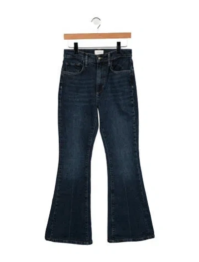 Pre-owned Favorite Daughter High-rise Flared Jeans In Blue