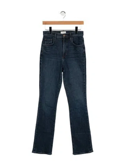Pre-owned Favorite Daughter High-rise Flared Jeans In Blue