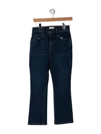Pre-owned Favorite Daughter High-rise Flared Jeans In Blue