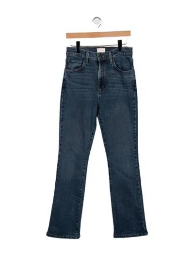 Pre-owned Favorite Daughter High-rise Flared Jeans In Blue
