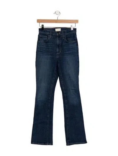 Pre-owned Favorite Daughter High-rise Flared Jeans In Blue