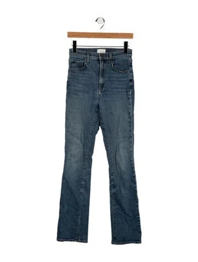Pre-owned Favorite Daughter High-rise Flared Jeans In Blue
