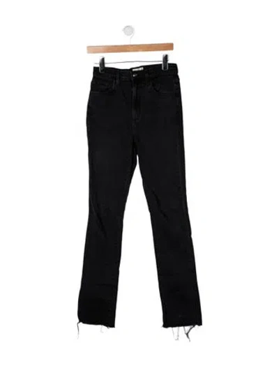 Pre-owned Favorite Daughter High-rise Flared Jeans In Grey